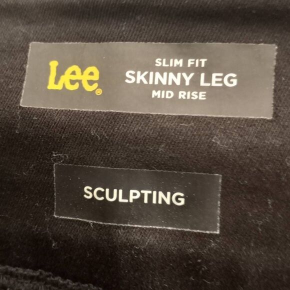LEE BLACK SKINNY JEANS SZ.16 EUC - Picture 3 of 6